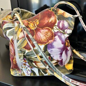 Floral Leather Purse